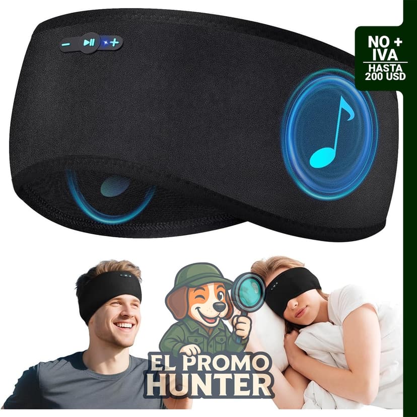 Sleep Headphones Bluetooth 6.0, diadema diseñada para dormir de lado.