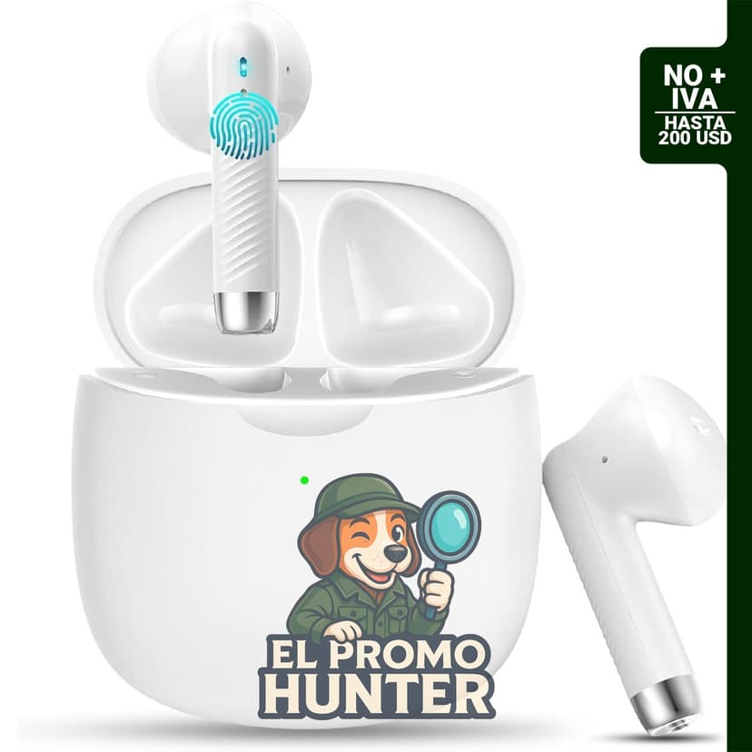 Jxrev Auriculares inalámbricos Bluetooth 5.4 con cancelación de ruido y micrófono, impermeables y deportivos.