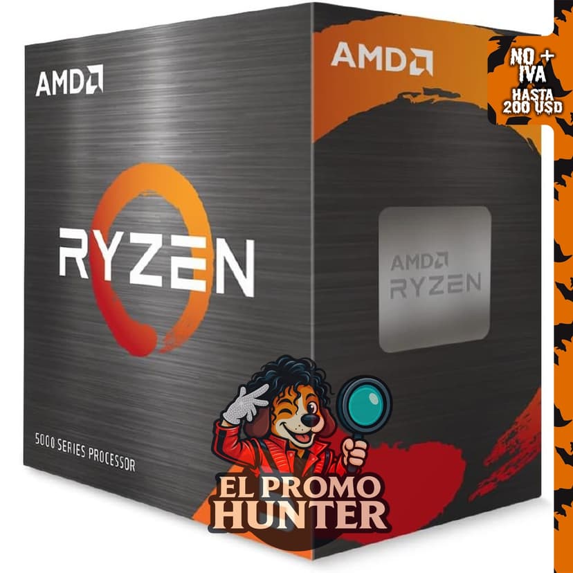 AMD Ryzen 5 5500 - Procesador de escritorio de 6 núcleos y 12 hilos con enfriador Wraith Stealth.