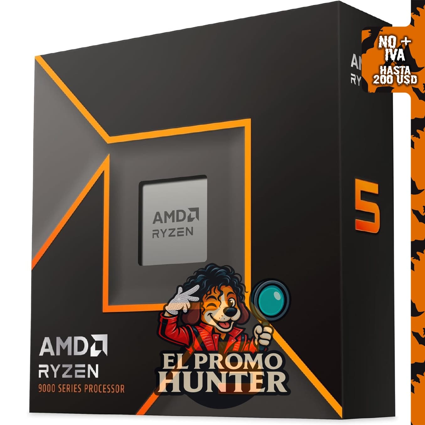 Procesador de escritorio AMD Ryzen™ 5 9600X, 6 núcleos y 12 hilos.