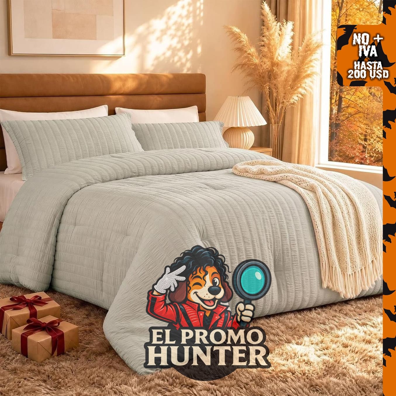 Quataly juego de edredón individual XL de sirsaca, incluye 1 edredón y 1 funda de almohada.