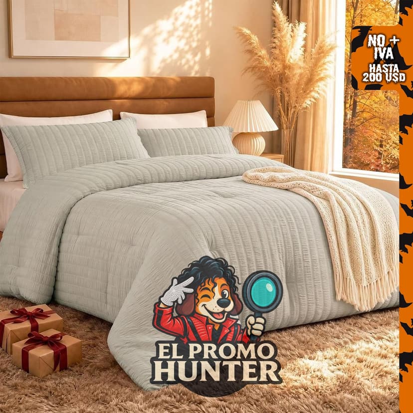 Quataly juego de edredón individual XL de sirsaca, incluye 1 edredón y 1 funda de almohada.
