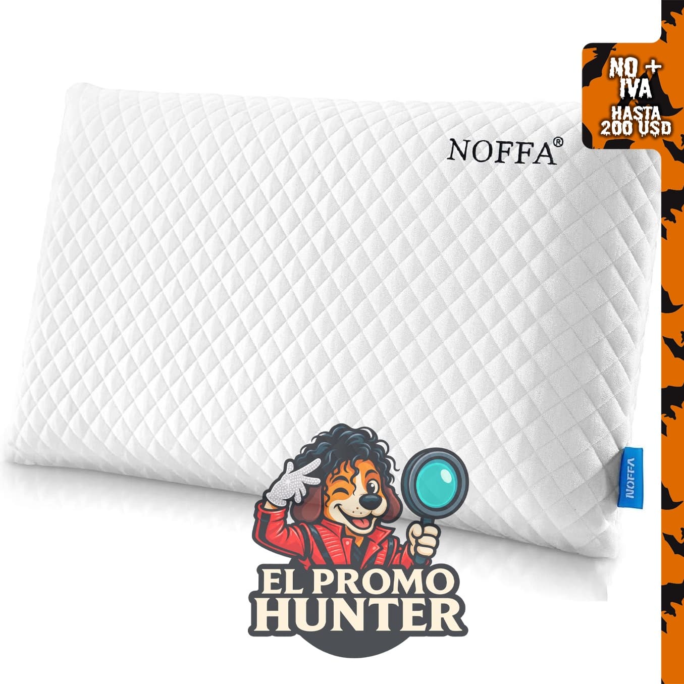 Almohada ortopédica hinchable para el cuello.