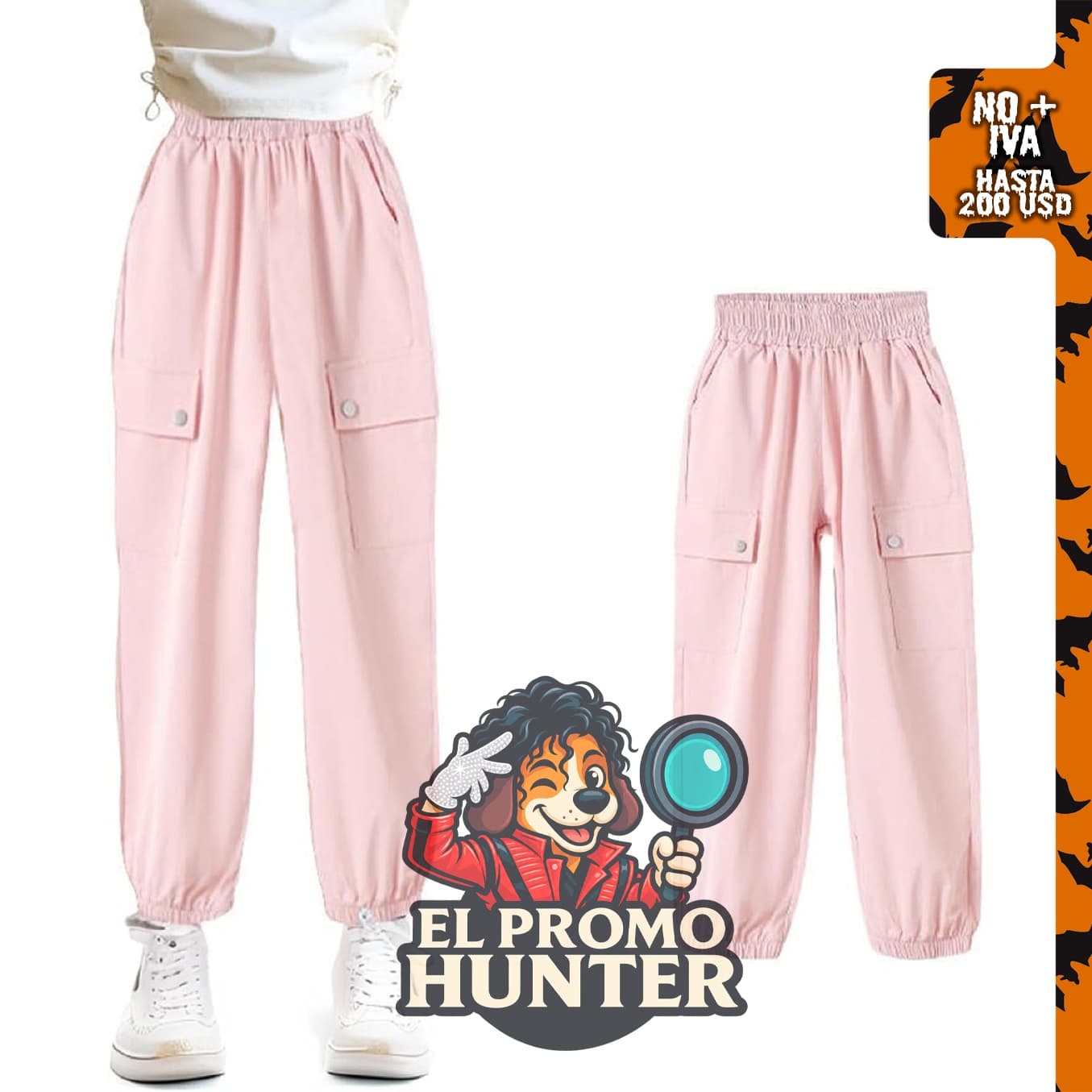 Pantalones deportivos POBIDOBY para niñas, estilo casual, tallas de 4 a 14 años.