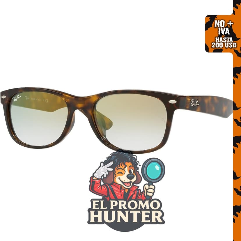 Gafas de sol Ray-Ban Rb2132f New Wayfarer Low Bridge Fit para hombres y mujeres.