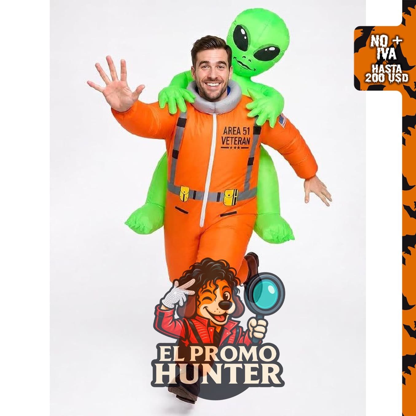 Disfraz inflable de alienígena HOPOCO para adultos.