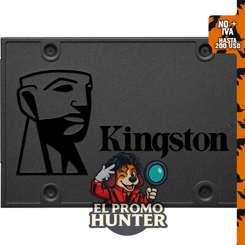Kingston 960GB A400 SATA3 SSD interno SA400S37/960G, reemplazo de HDD.