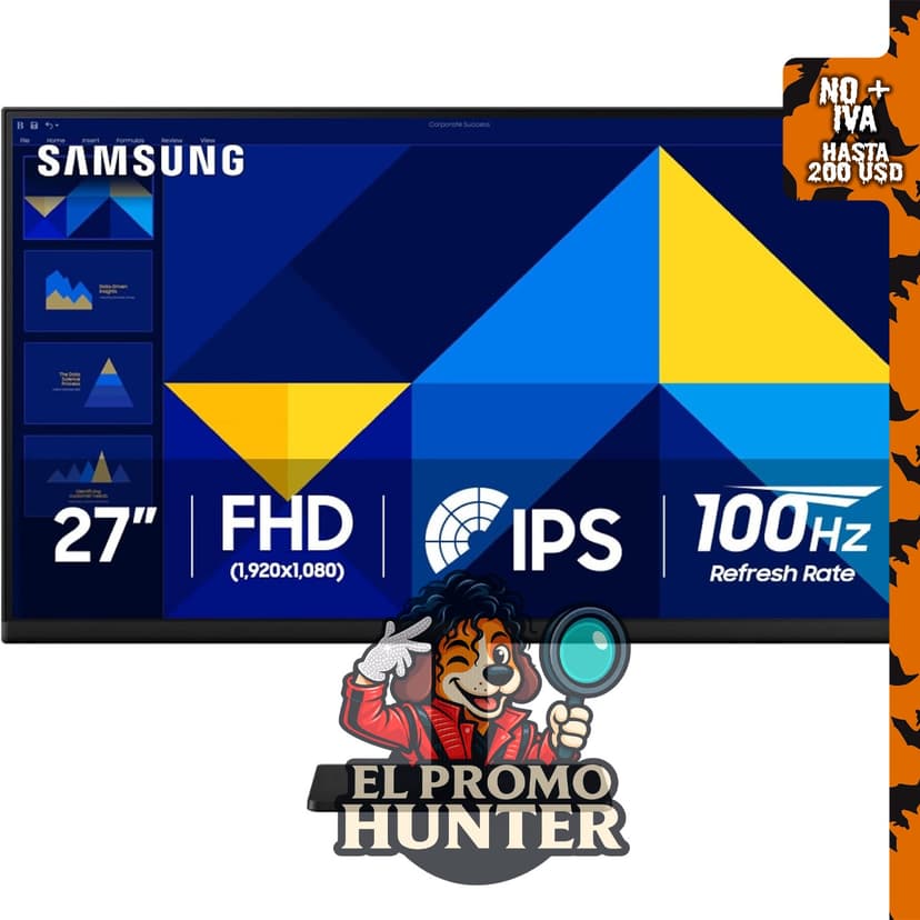 Monitor Samsung S30GD de 27" (68.6 cm) con panel IPS.