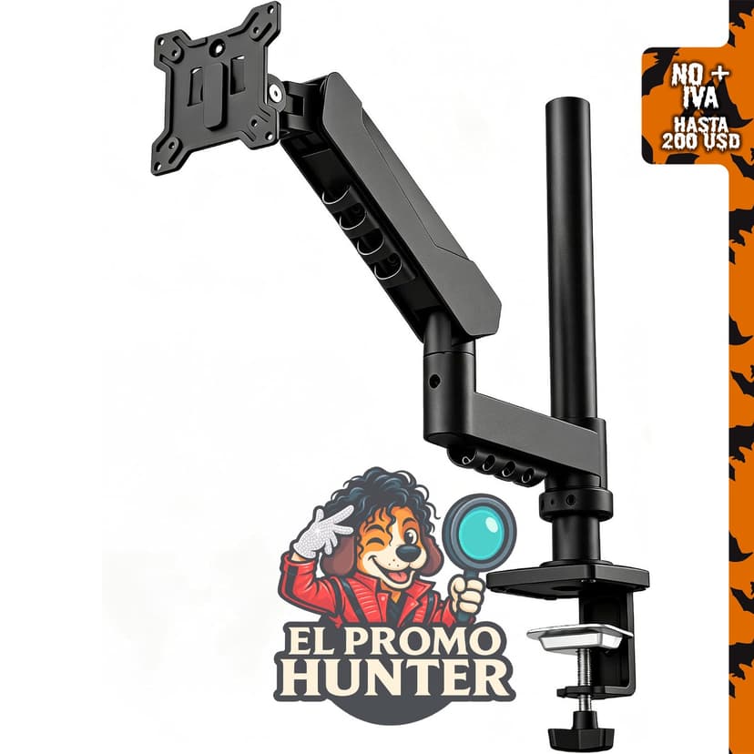 Soporte para monitor de un solo brazo de largo alcance Pivotix.