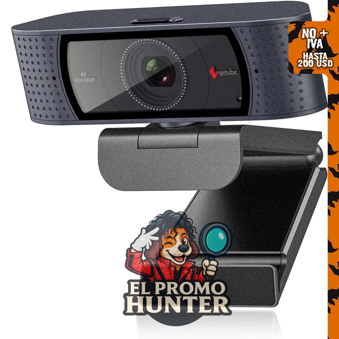 Angetube Cámara de transmisión 1080P para PC.