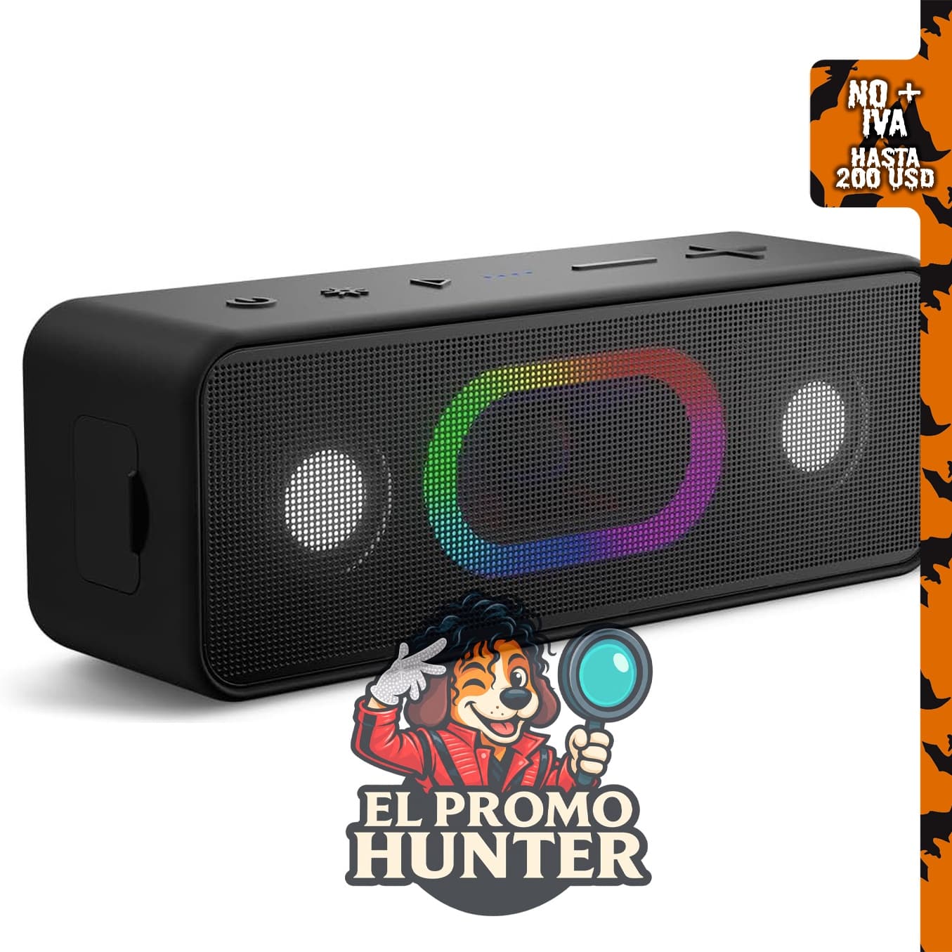 OHAYO Altavoz Bluetooth inalámbrico, IPX6 impermeable, emparejamiento TWS, 24 horas de reproducción.