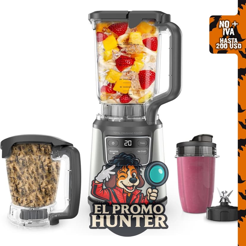 Ninja BlendPro sistema de cocina, licuadora de 72 oz (2.13 L), procesador de 5 funciones.