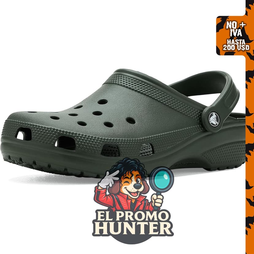 Crocs Zuecos clásicos unisex para adultos.
