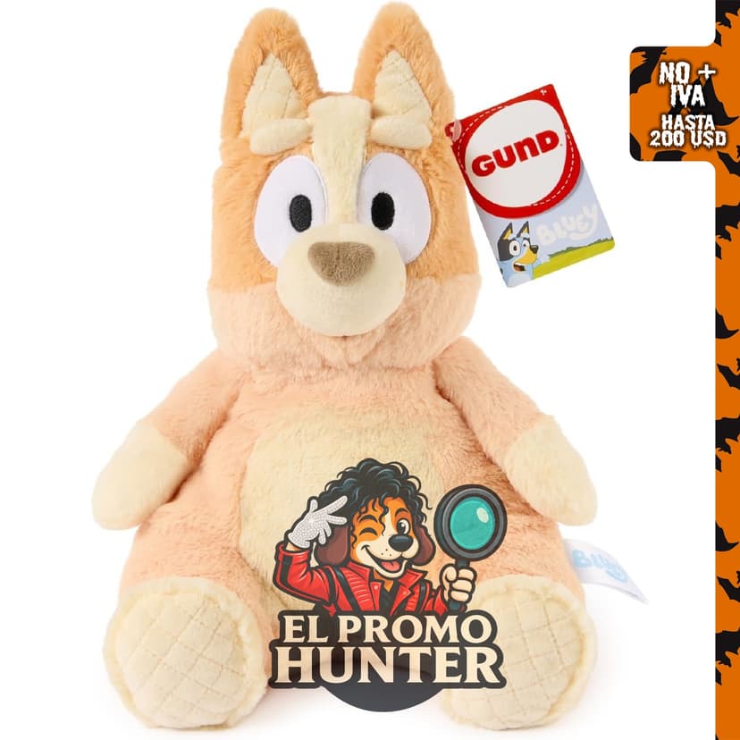 GUND Bluey Oh So Snuggly Bingo, peluche oficial de 31.75 cm.