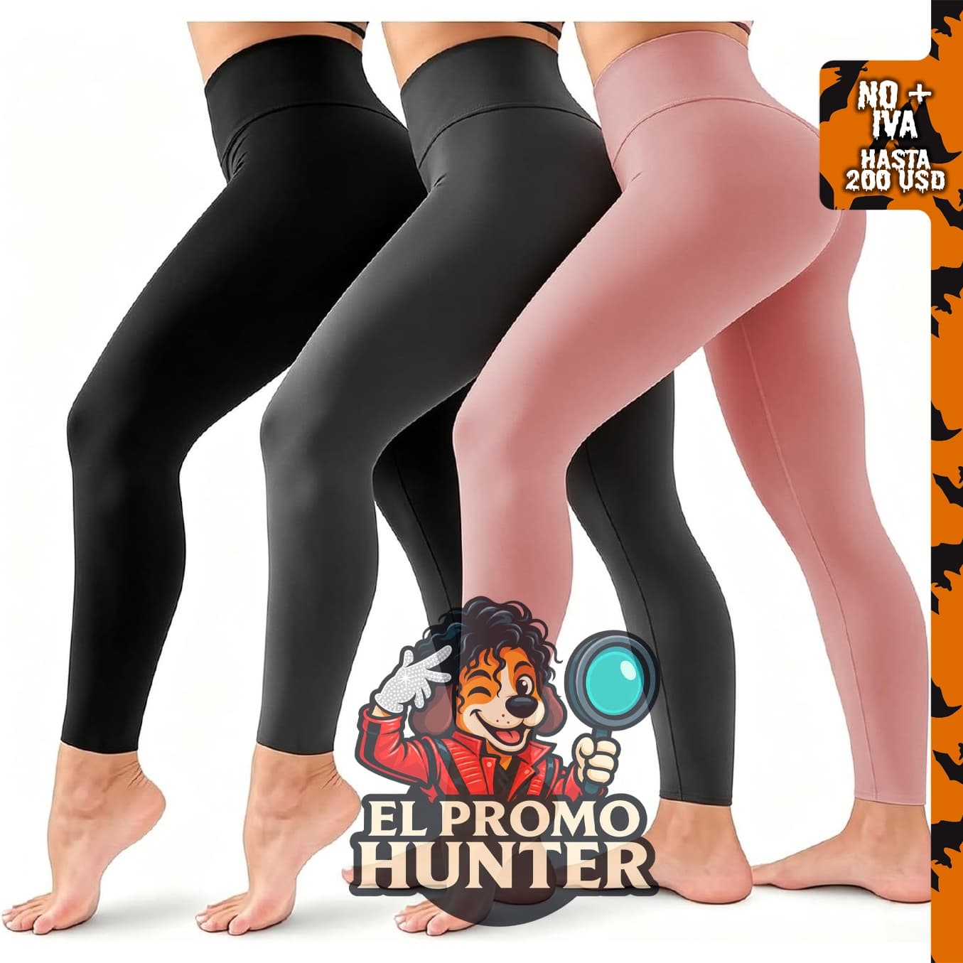 Leggings de cintura alta para mujer, sin costuras, color negro, diseñados para yoga y entrenamiento.