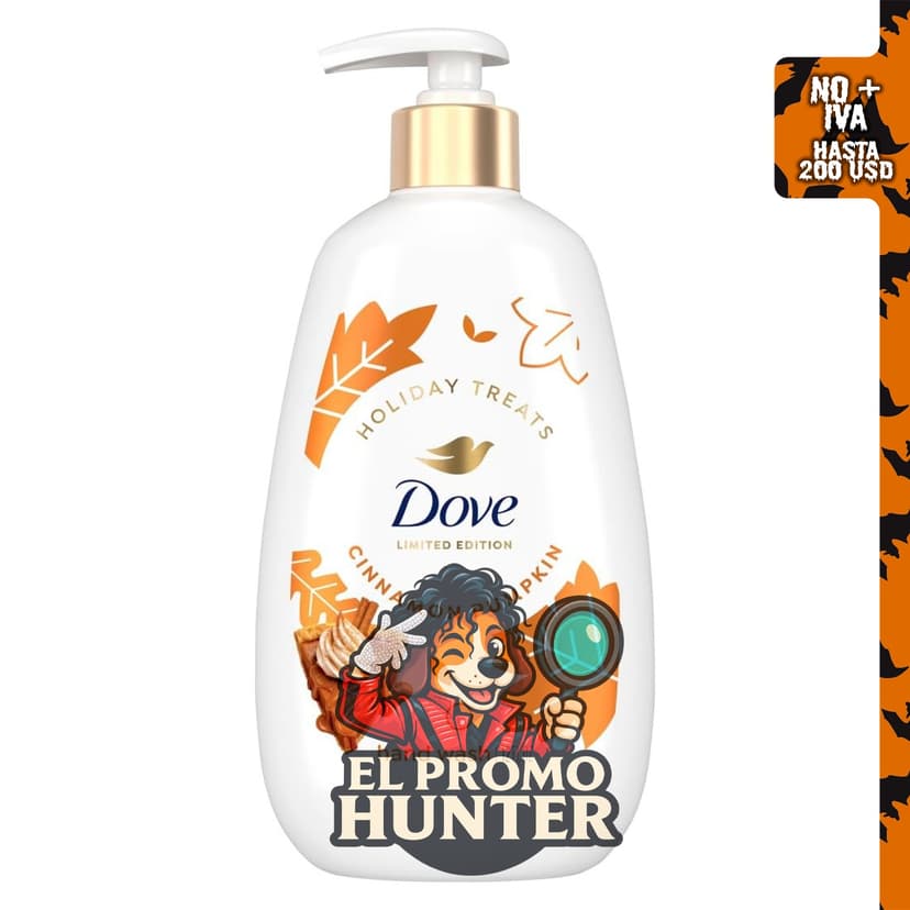 Dove Treats - Pastel líquido de canela y calabaza para lavar a mano, 12 oz (355 ml).