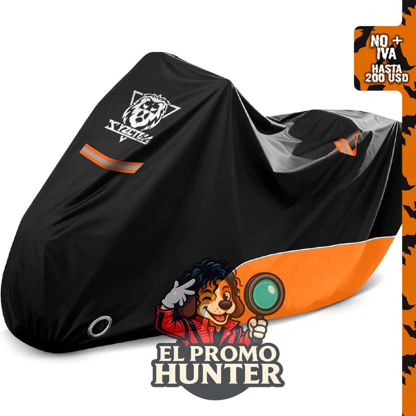 XYZCTEM Funda impermeable para motocicleta, apta para vehículos de hasta 264 cm.
