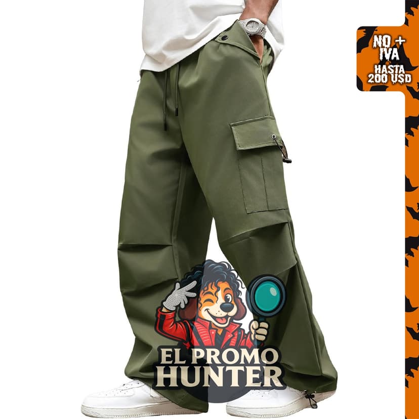 ZAFUL Pantalones Cargo Holgados para Hombre, joggers elásticos con múltiples bolsillos.