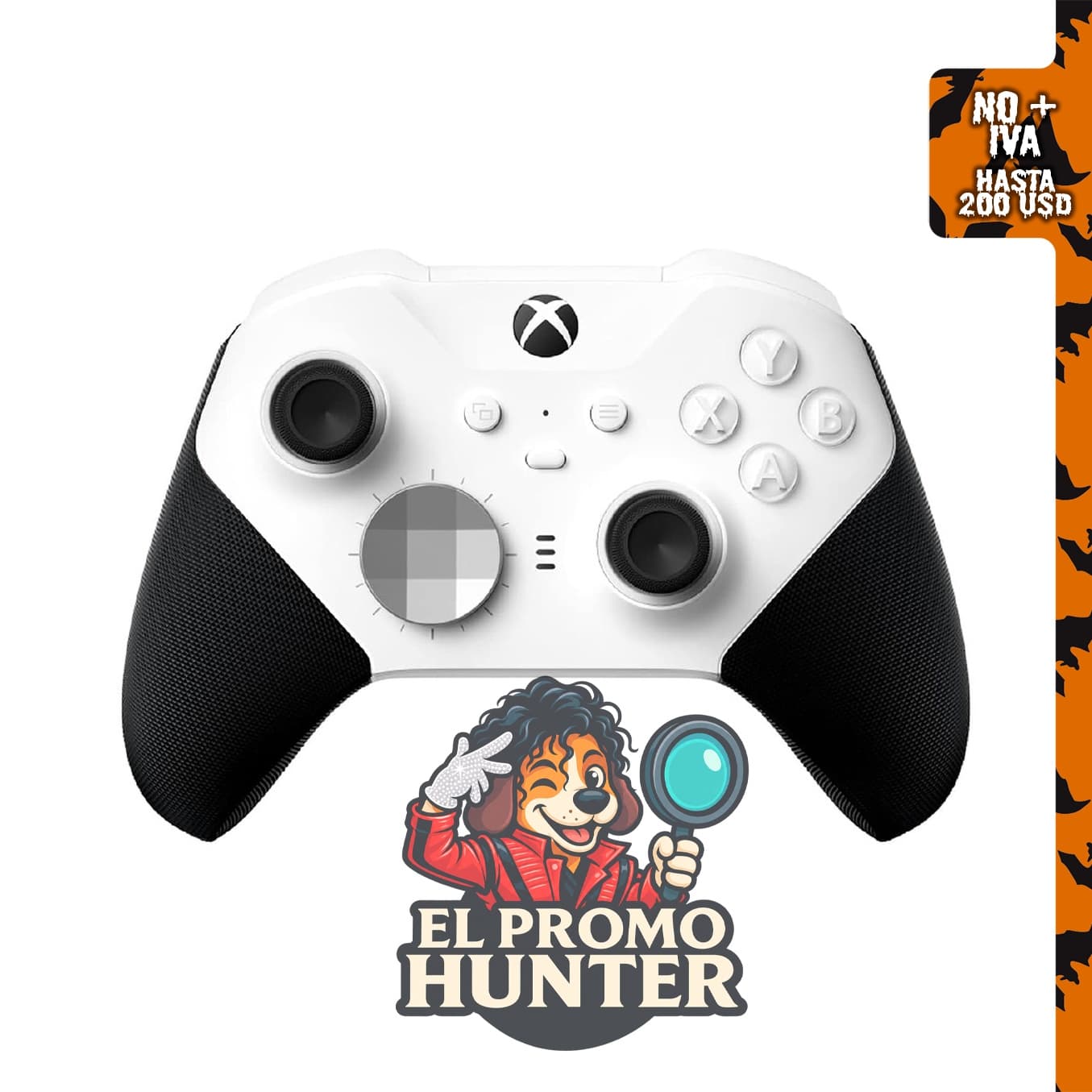 Controlador de videojuegos Xbox Elite Series 2 Core inalámbrico – Blanco para Series X|S, One, Windows PC, Android e iOS.