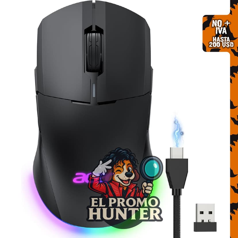 Acer Ratón inalámbrico y con cable para juegos de computadora de modo dual.