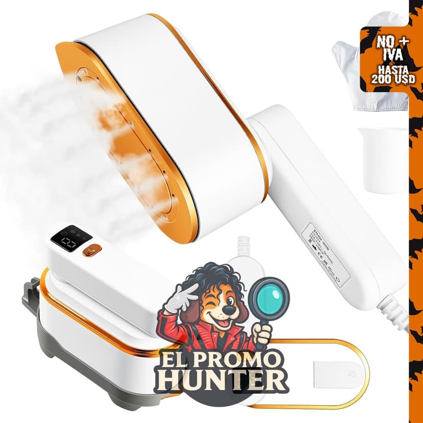 Vaporizador portátil Droyek de 1200 W, 2 en 1, con pantalla LED y tanque de 151 ml.