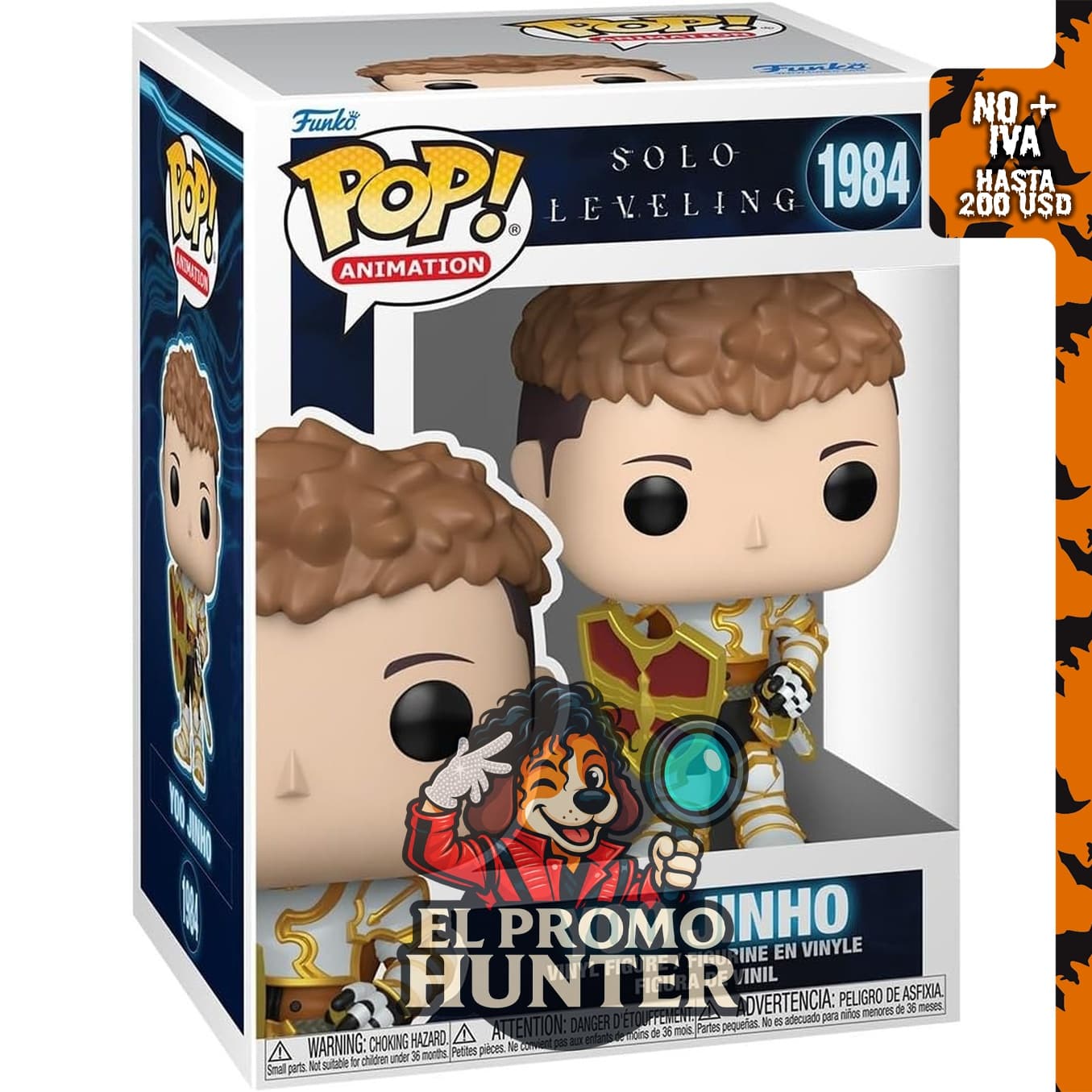 Funko POP! Animación Nivelación en solitario - Yoo Jinho, figura coleccionable.