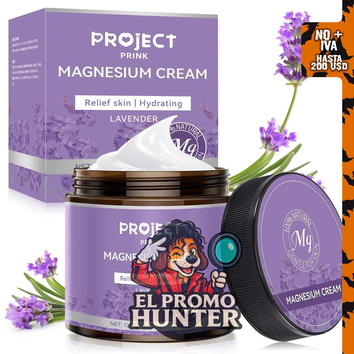Crema de magnesio para dormir de PROJECT PRINK, diseñada para el cuidado de la piel.