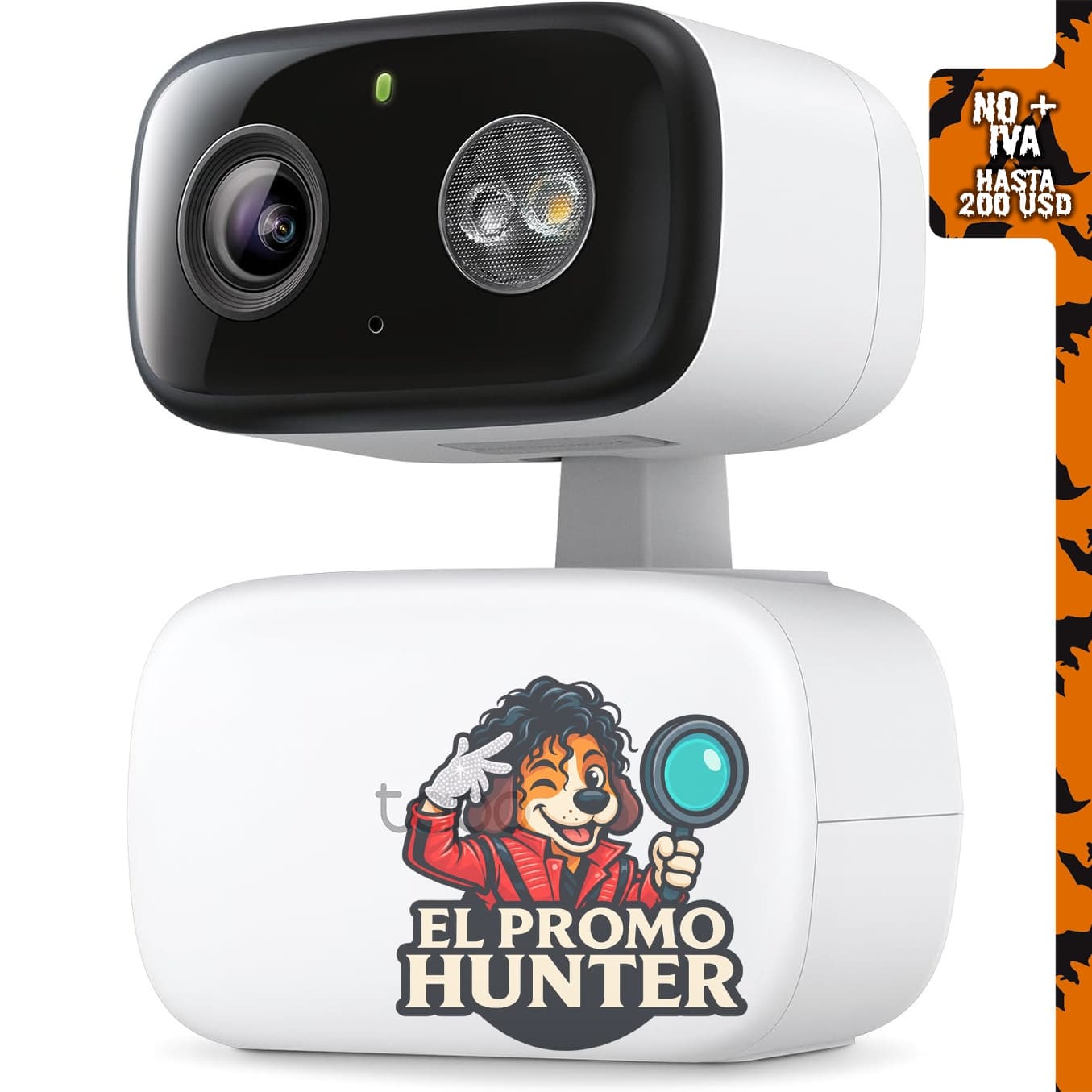 Tapo Cámara de seguridad 1080p Pan/Tilt para interiores/exteriores con detección de personas y seguimiento de movimiento.