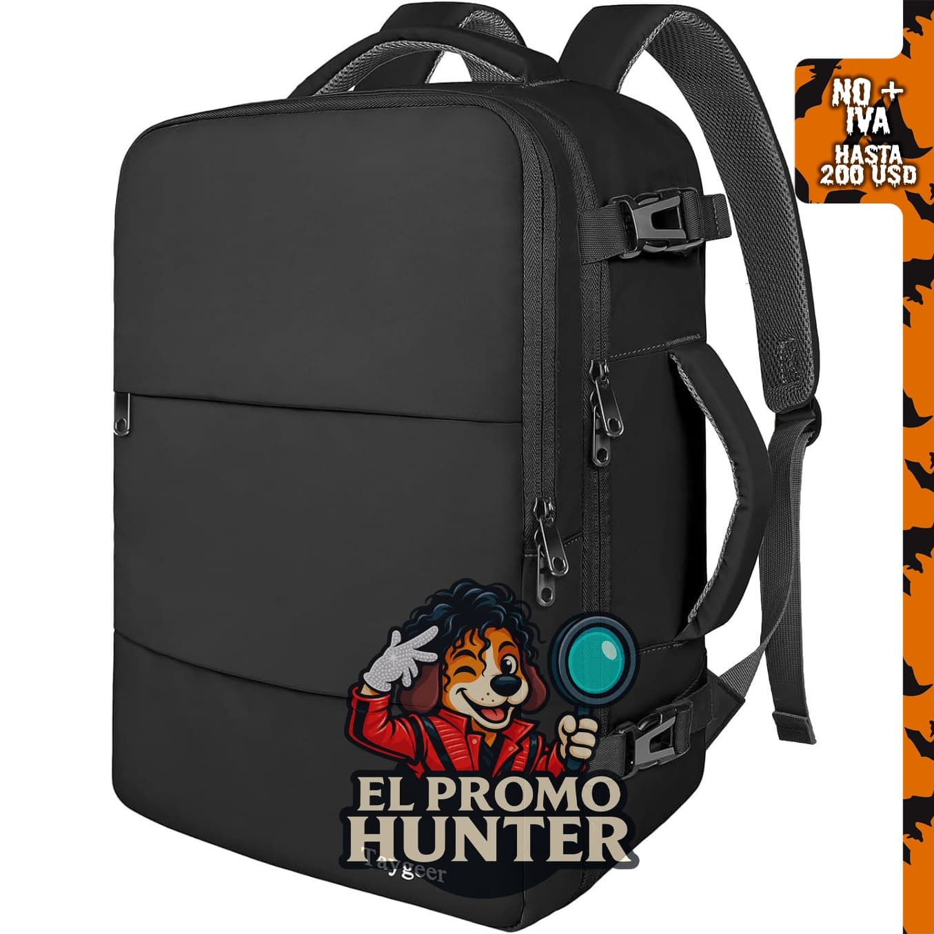 Taygeer Mochila de viaje para laptop, diseñada para transportar computadoras portátiles.