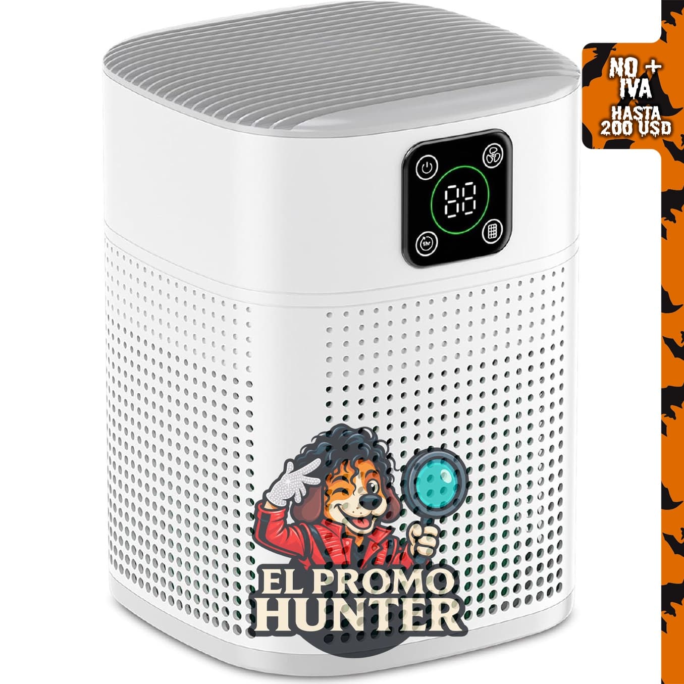 Purificador de aire Honeyuan con filtro HEPA H13, adecuado para habitaciones de hasta 102 m².