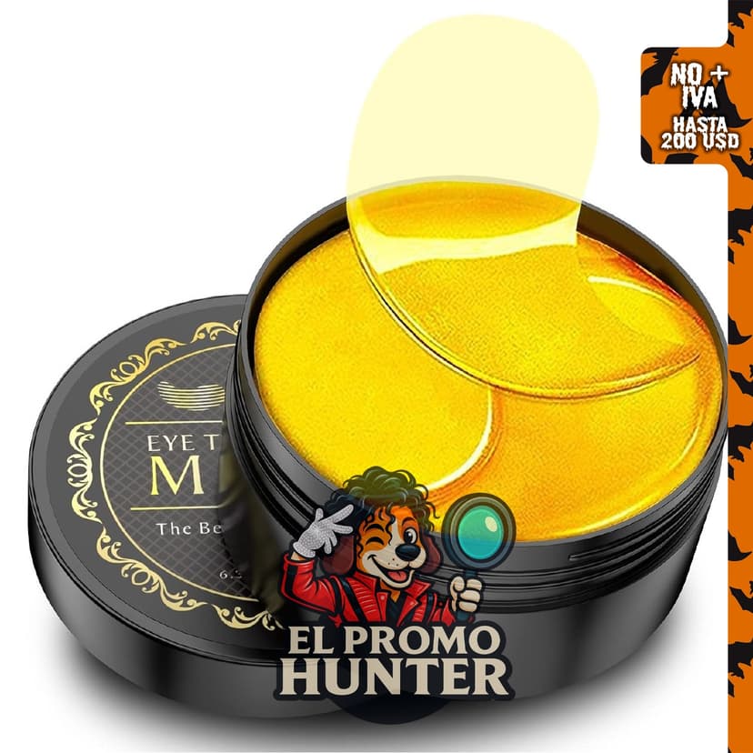 NAZANO 24K Gold Under Eye Patches, 60 unidades para el cuidado de la piel alrededor de los ojos.