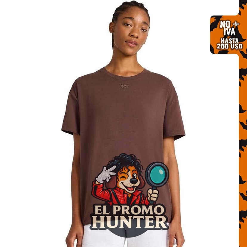 Reebok camiseta de cuello redondo con estampado bordado para mujer, ajuste estándar, tela de algodón elástico ligero.