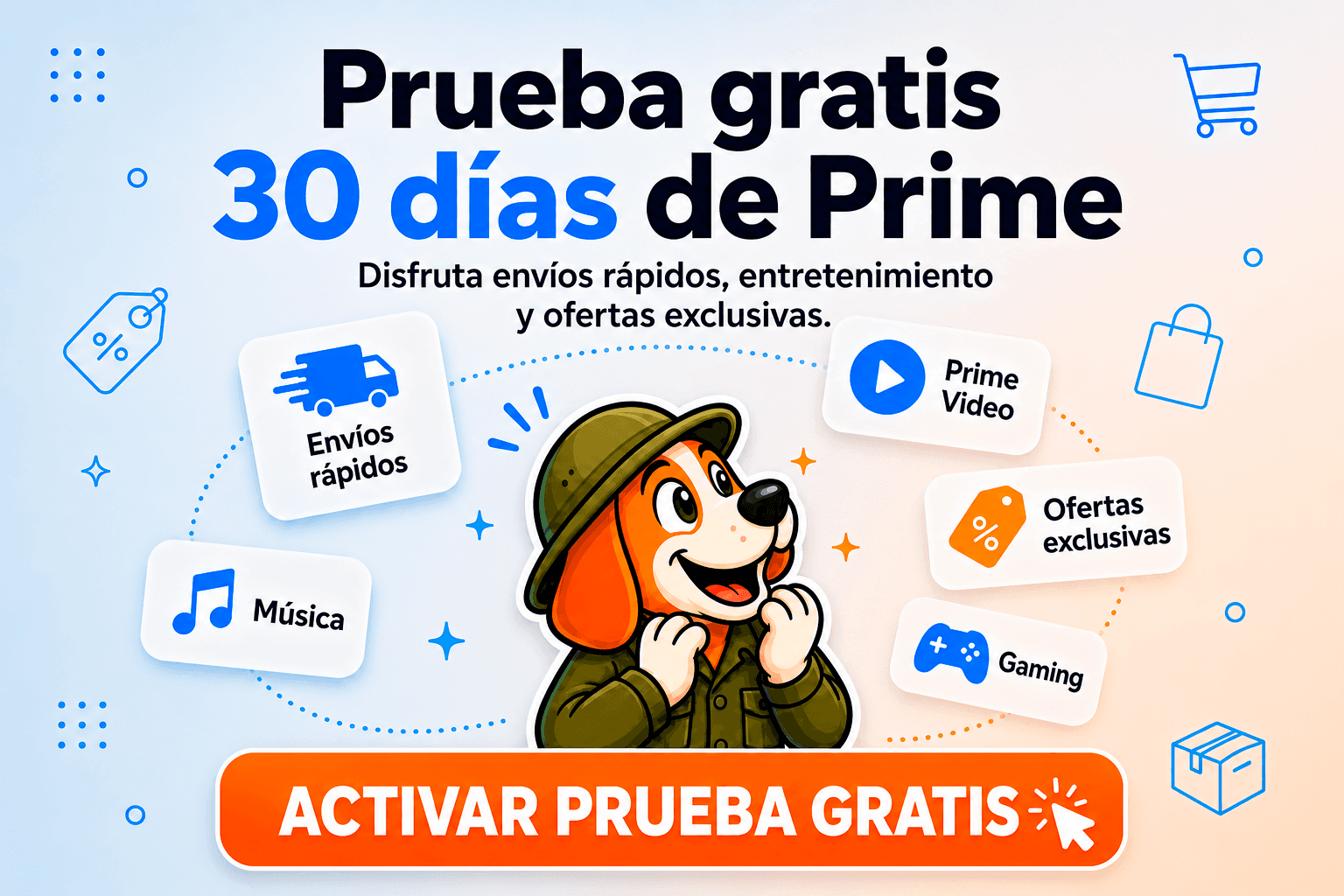 Prueba gratis 30 días de Prime