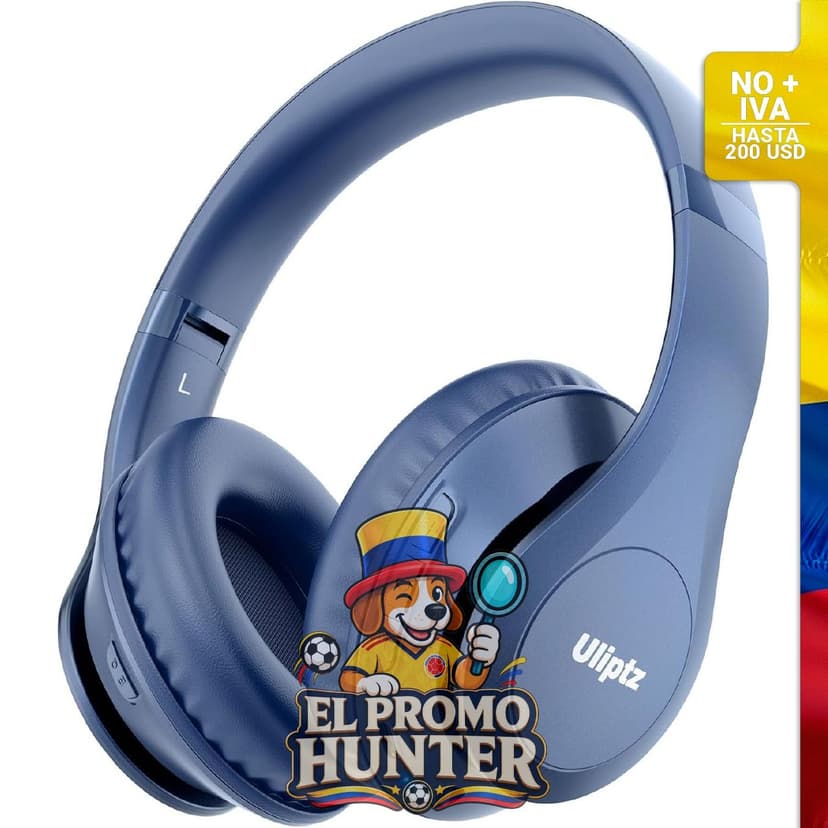 Auriculares Bluetooth Uliptz, con 65 horas de reproducción, 6 modos de sonido EQ y micrófono.