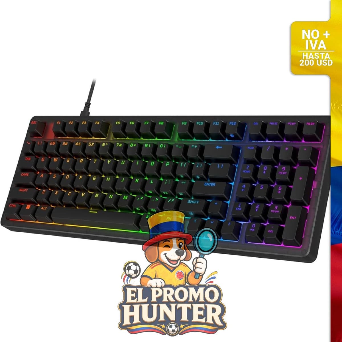Teclado mecánico HyperX Origins 2 1800, con carcasa intercambiable y interruptores Hotswap.