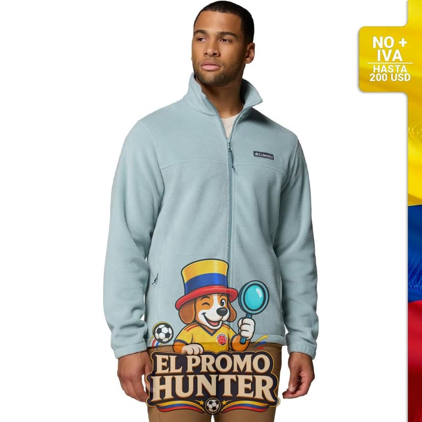 Chaqueta de forro polar con cremallera completa Columbia Steens Mountain 2.0 para hombre.