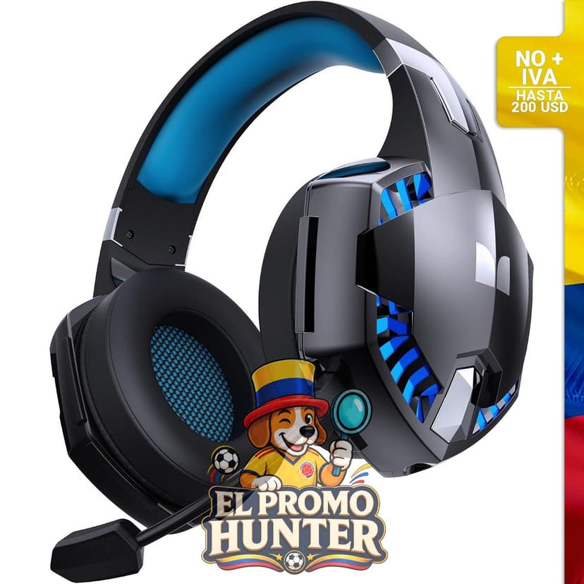 Audífonos gaming Monster Mission 300 con micrófono y sonido envolvente.