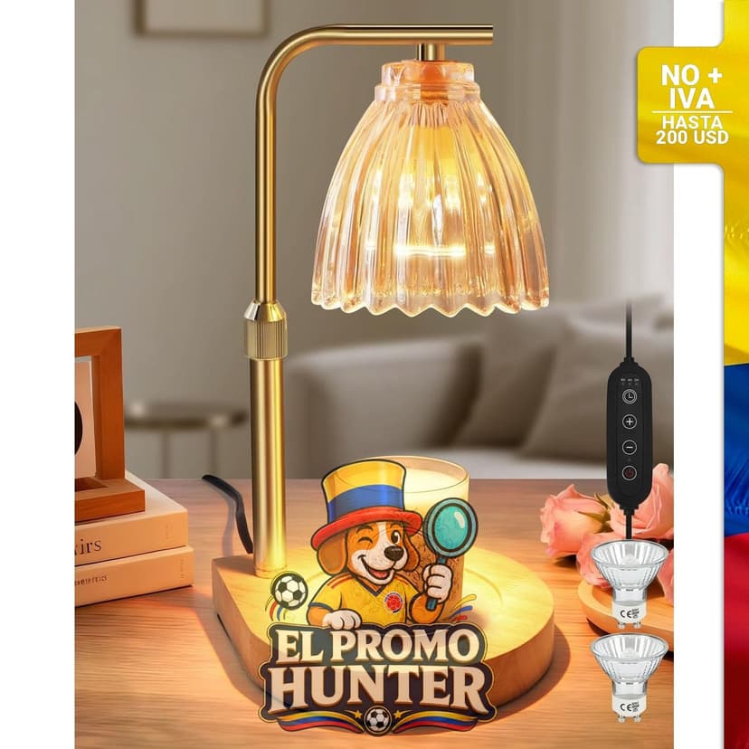 Lámpara calentadora de velas con temporizador, marca Oppsiue.